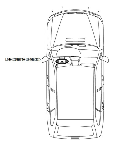 Retrovisor Chevrolet Aveo Lt 3 Ptas. (2011- ) Manual, Negro Foto 9