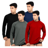 Kit 4 Camisas Manga Longa Proteção Uv Masculina Manga Longa