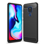 Funda Carbono Compatible Cn Motorola Moto G9 Play/ E7 Plus