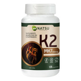 Vitamina K2 Mk7 130mcg 120 Caps Natsu Full Sabor Sem Sabor