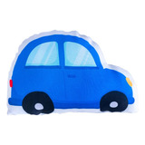 Almofada Com Enchimento Carro Azul Infantil Carrinho