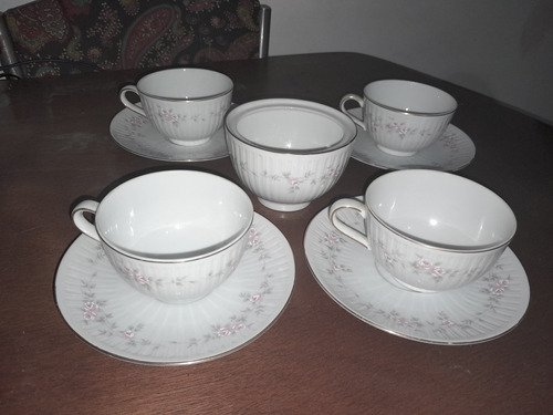 Juego Tazas De Te, Porcelana Tsuji 