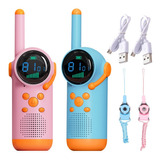 Radios Walkie-talkie Recargable Usb Para Niños Regalo 2pcs