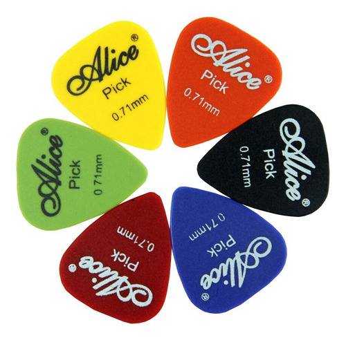 Picks Puas Colores Y Espesores Surtidos Set X6