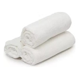 Pack 3 Toallas Blancas Para Peluquería 100% Algodón 45x70cm Color Blanco Liso