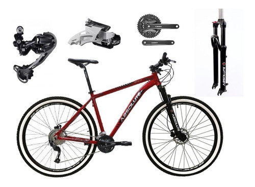 Bicicleta Aro 29 Absolute Wild 27v Pneu Faixa Câmbio Deore