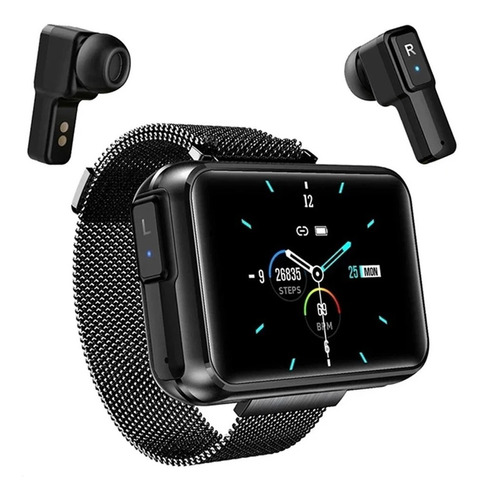 Smartwatch Reloj 2 En 1 T91 Con Audífonos Tws Wireless 1.4 