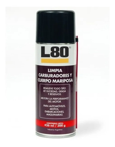 Limpia Carburadores Y Cuerpo Mariposa W80 En Aerosol 426ml