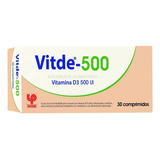 Vitde 500ui Vitamina D3 X 30comp