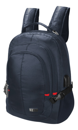 Mochila Porta Notebook Hasta 17' Urbana Ejecutiva Acolchada Smart Bag Con Usb Para Celular Capacidad Grande Escolar 