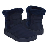 Botines Invierno Dama Furor 24851 Textil Azul 