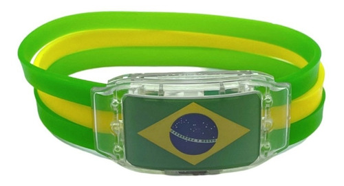 Pulseira Do Hexa Led Bandeira Do Brasil Copa Do Mundo