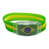 Pulseira Do Hexa Led Bandeira Do Brasil Copa Do Mundo