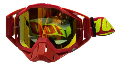 Gafas Motocross Armega 100% Rojo/verde Neon