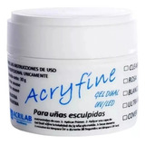 Gel Dual Acryfine Uv Led Modelado Uñas Clear 30gr