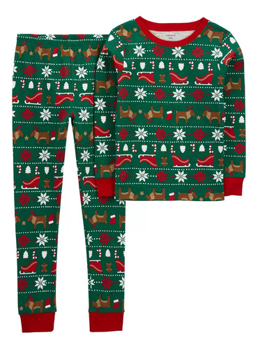 Pijama Navidad Para Niños Y Niñas Carters 2a5 Años.