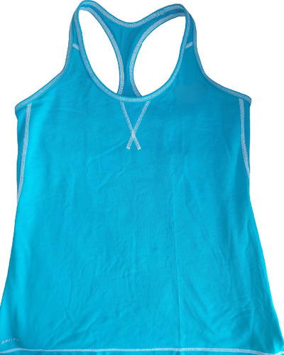 Musculosa Deportiva Microfibra Turquesa T.l Imp.usa