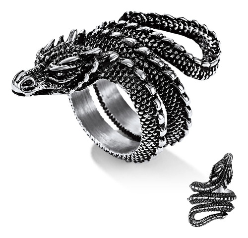 Bestyle Anillos De Serpiente Gtica Punk Para Hombres Y Mujer