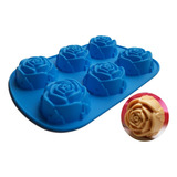 Molde Silicona Rosas Flores Jabones, Velas, Reposteria