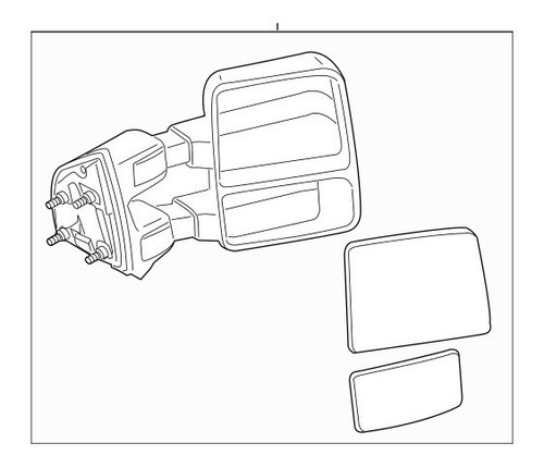 Retrovisor Derecho Ford F350 Super Duty Original Foto 3