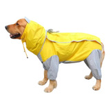 Capa Impermeable De Lujo Para Lluvia Para Perro Amarilla