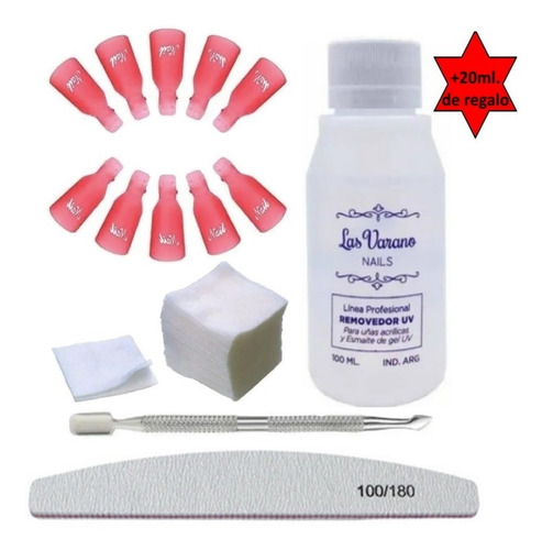 Kit Removedor Uv Broches Toallitas Wipes Repujador Semi