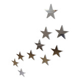 20 Estrelas - Adesivo De Parede Infantil 3d - Espelho