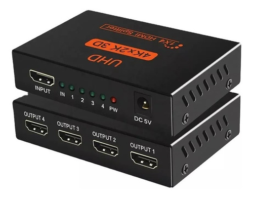 Multiplicador Splitter Hdmi Uhd 1080 2k 4k 1x4