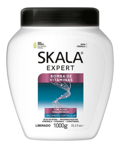 Máscara Creme Tratamento Cabelo Bomba De Vitaminas Skala 1kg