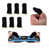 Kit 6 Peças Luvas De Dedo Gamer Anti Suor Para Celular Jogo