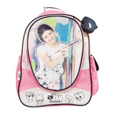 Mochila Espalda 18 Pulgadas Bia Disney Rosa Bi031 Diseño De La Tela Liso