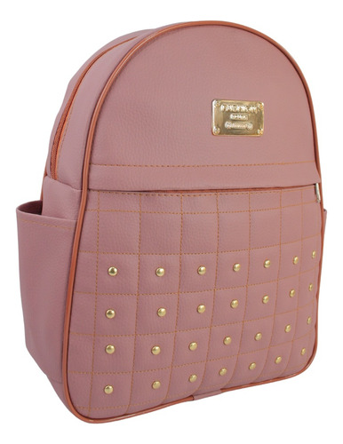 Mochila Feminina De Couro Sintético. Moda Premium 