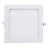 Foco Panel Led Embutido 18 W Luz Fria Luz Blanca  Cuadrado