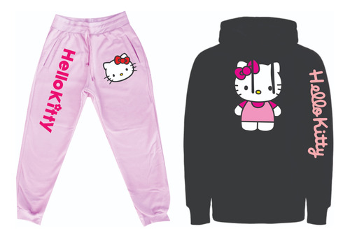 Conjuntos Sudadera Hello Kitty Jogger+hoodie 