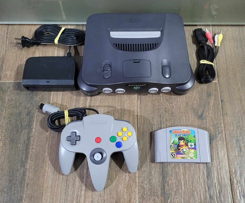 Nintendo 64 Completo + 1 Jogo Original Diddy Kong Racing.