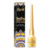 Delineador Hella Metallic Eyerliner Rude Cosmetics Color Dorado Efecto Metálico