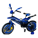 Bici Estetica Moto Rodado 16 Niño Infantil Azul 