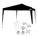 Kit Tenda Gazebo 3x3 Preto Com Peças De Reposição