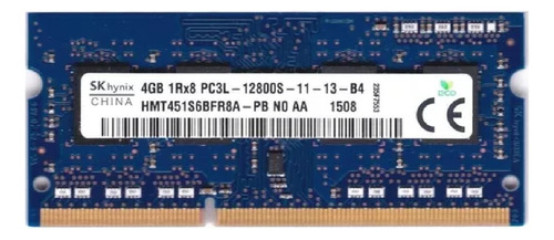 Memoria 4gb Ddr3l 1600mhz Pc3l-12800s 1rx8 Hynix 11-13-b4