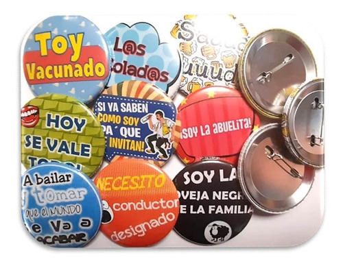 Fotoboton Boton Pines Personalizado 5.5cm 30pz 