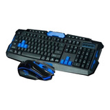 Kit Teclado Mouse Gamer Sem Fio Wireless 1600 Dpi Jogos Bmax