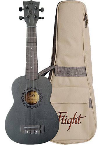 Ukelele Flight Soprano Nus310 Blackbird Con Funda