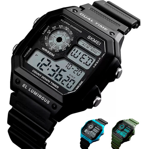 Skmei Reloj Digital Deportivo Estilo Casual Contra Agua 1299