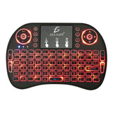 Mini Teclado Español Inal. Iluminado Touchpad Smarttv Tc09p