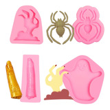 Spider Silicone Mold, Halloween Ghost Prank Fake Finger Choc