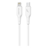 Cable Tipo C A Lightning iPhone iPad Motomo 27w Blanco