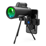 Monocular Hd 12x50 Con Soporte Para Smartphone Y Trípode