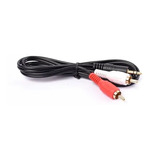 Ficha De Audio Plug A 2 Rca Macho 1m X 3.5 Mm De Ancho