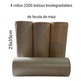 4 Rollos 2200 Bolsas Biodegradables Recoger Popo Heces Perro