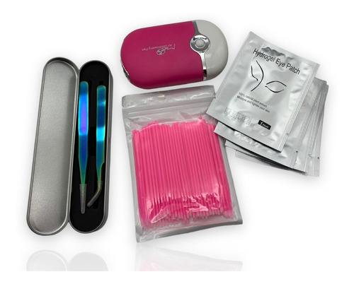 Kit Ventilador, Pinzas, Microbrush Y Parches